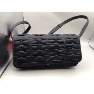 La Regale Quilted Black Purse Evening Bag